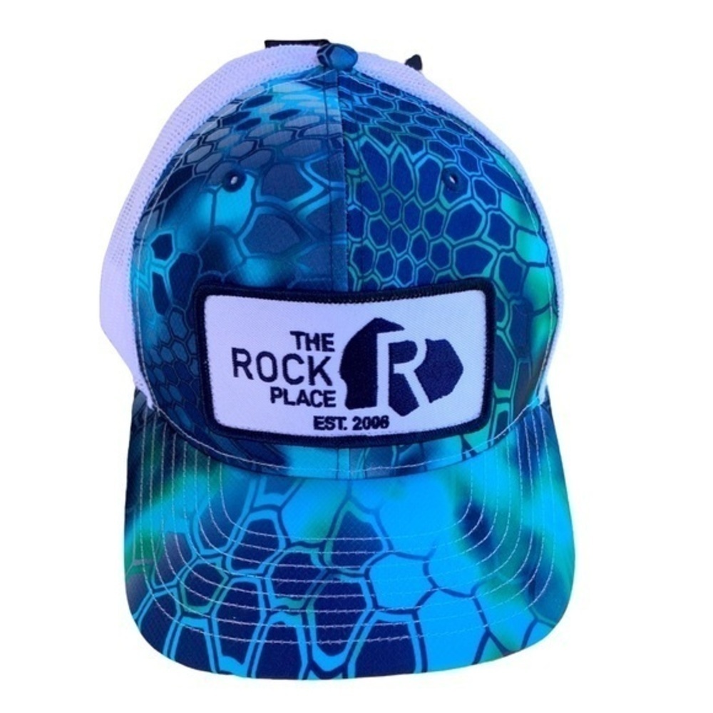 NWT Kryptek Baseball Hat / Cap Blue and White Snap Back Richardson Style 112P